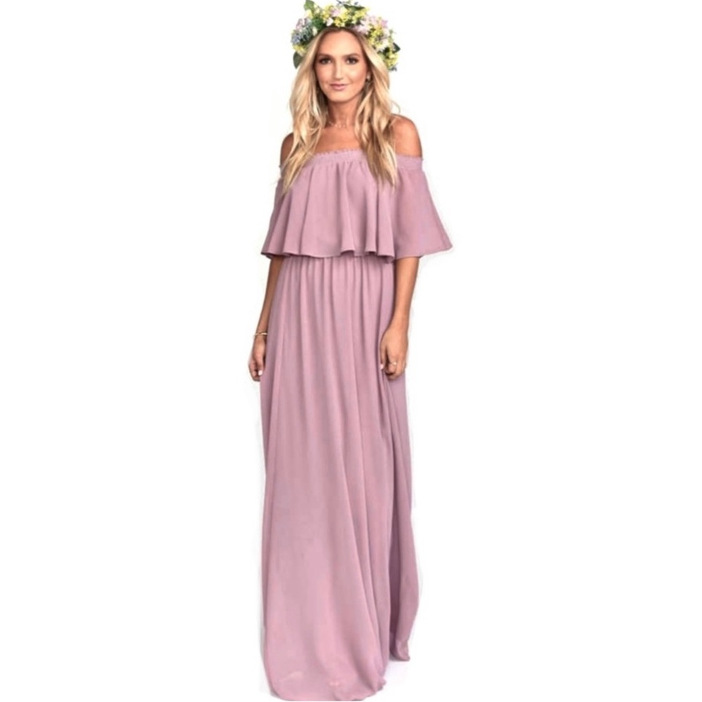 SHOW ME YOUR MUMU OFF-THE-SHOULDER RUFFLE MAXI DRESS - Picture 10 of 10